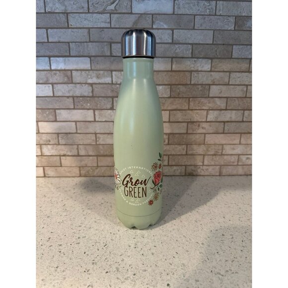 Mickey Mouse Grow Green 2022 Epcot Flower And Garden Metal Water Bottle Disney - Picture 2 of 4